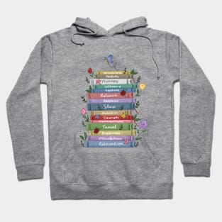 Book Stack & Flowers Hoodie